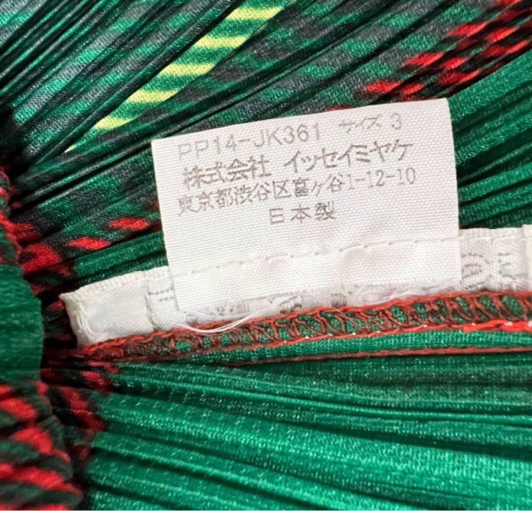 イッセイミヤケ プリーツプリーズ　ノースリーブ　サイズ3 美品 PLEATS PLEASE ISSEY MIYAKE プリーツプリーズ