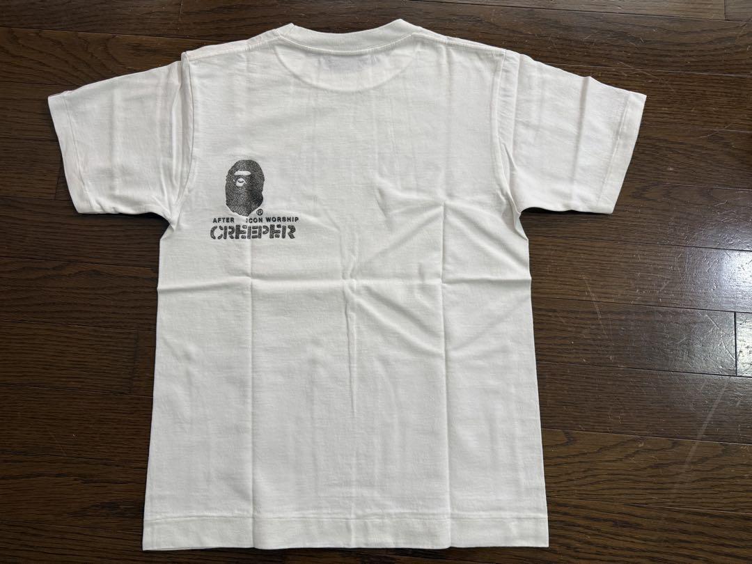 A BATHING APE NIGO エイプ Tシャツ S ラメ ホワイト旧タグ