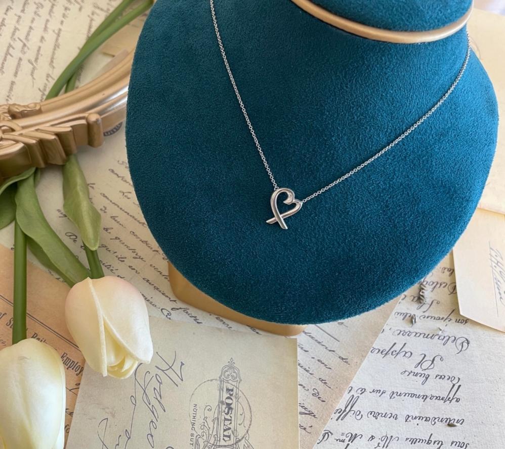 ティファニー Tiffany ラビングハート ネックレス 美品