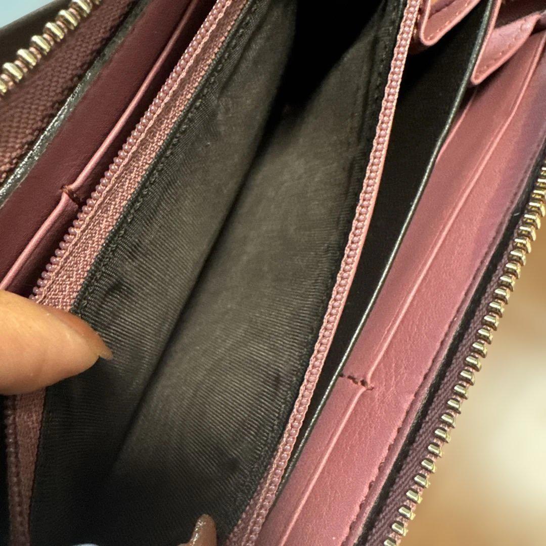 GUCCI GGパターン 長財布 ピンク ベージュ - メルカリ