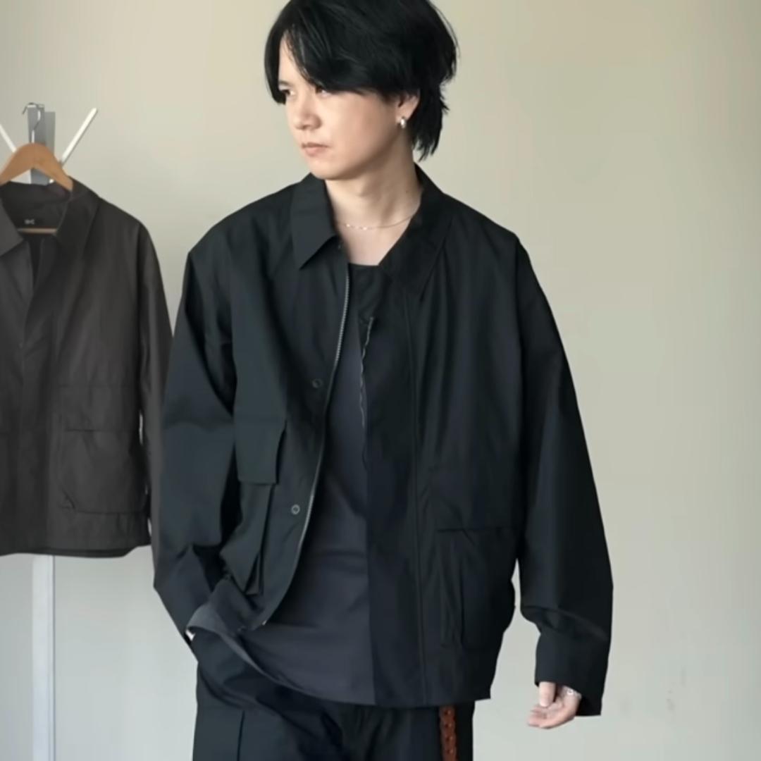 UNIQLO C コットンショートブルゾン M ユニクロC ブラック