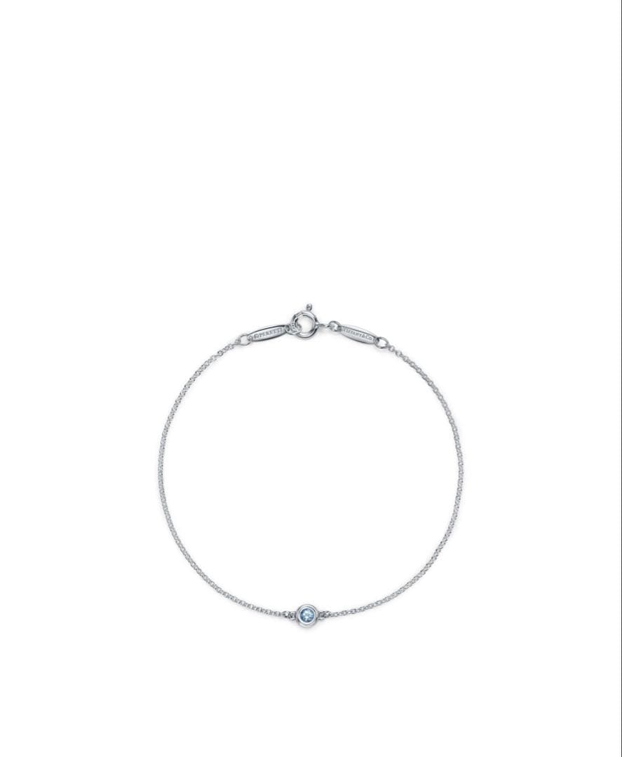 Tiffany カラー バイ ザ ヤード アクアマリン ブレスレット