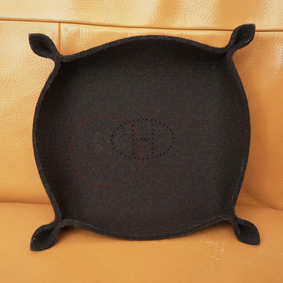 HERMES エルメス 小物入れ ヴィドポッシュ フェルト　ブラック