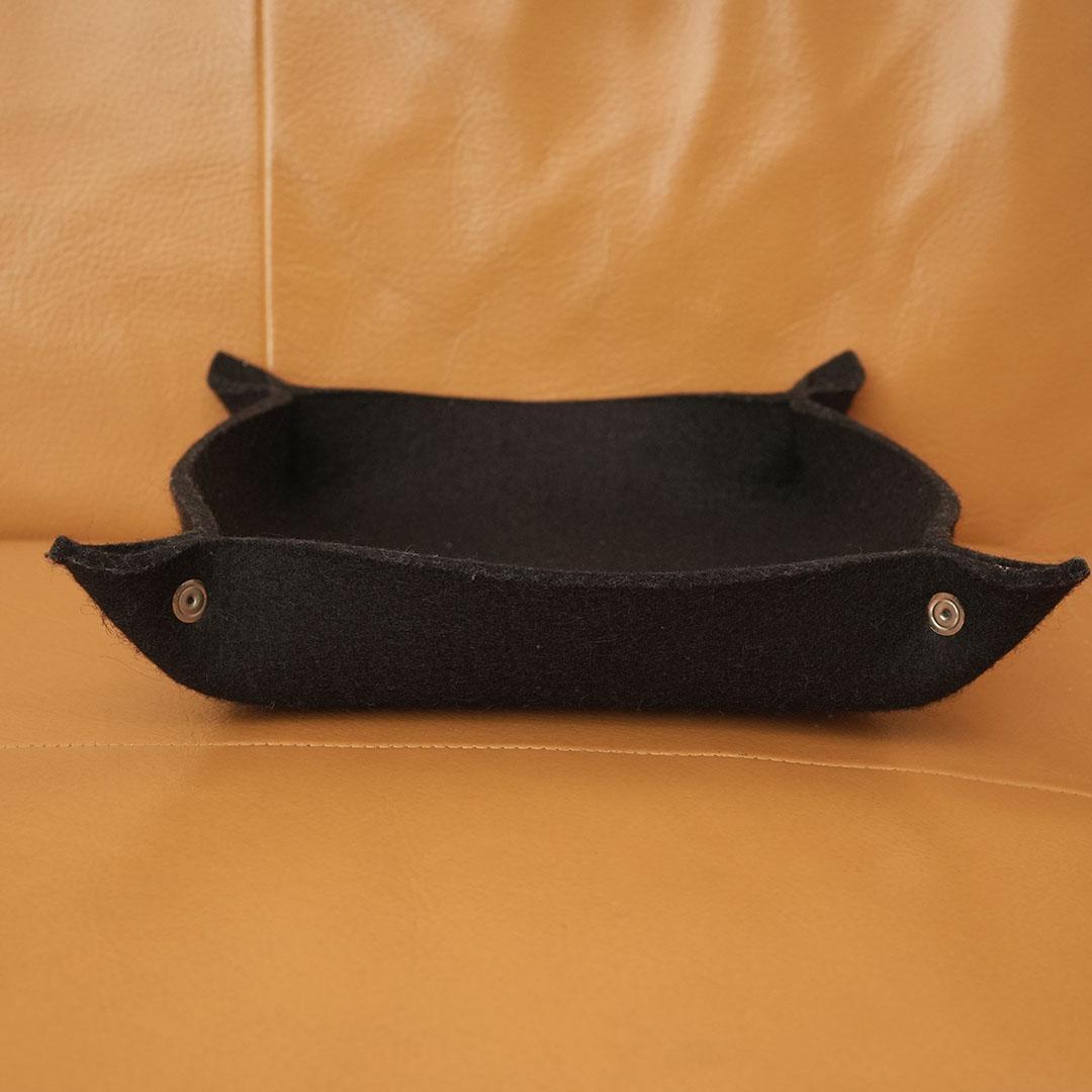 HERMES エルメス 小物入れ ヴィドポッシュ フェルト　ブラック