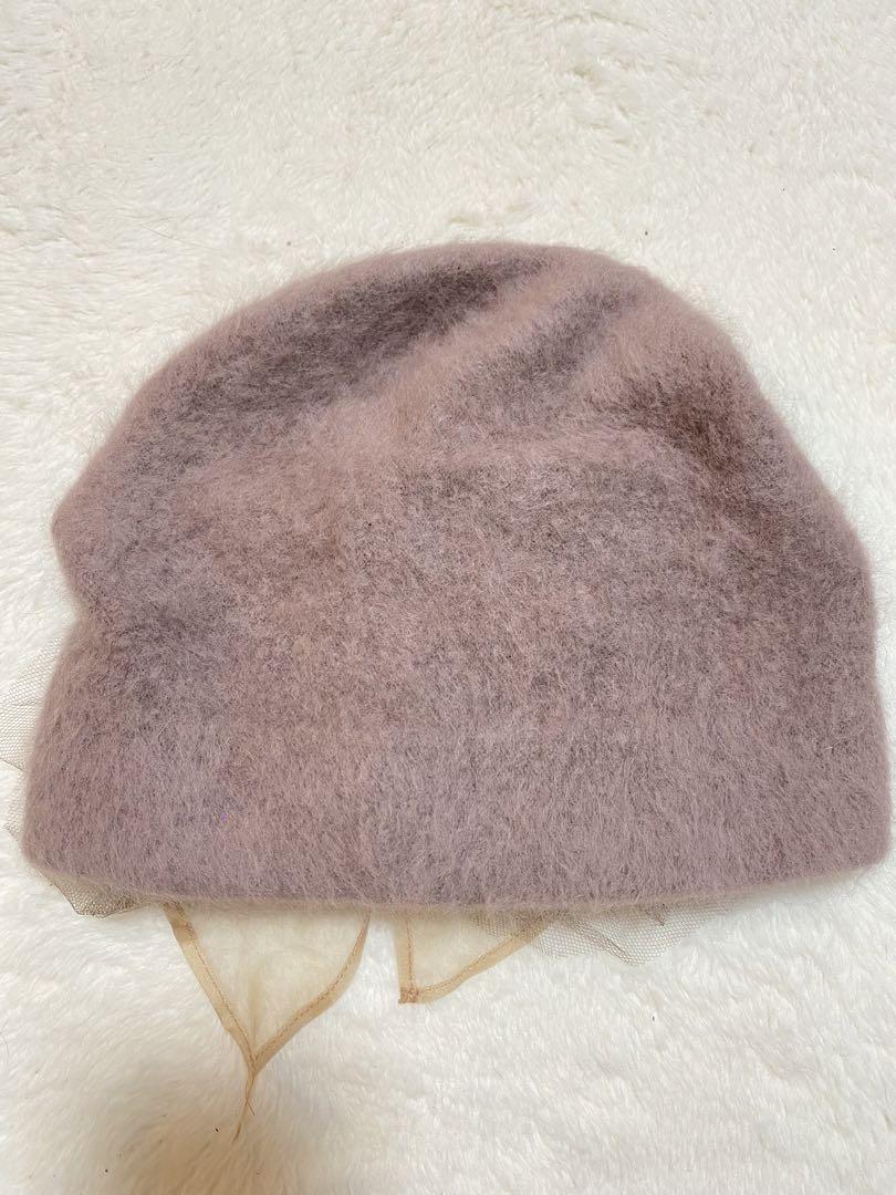 美品！！CA4LA カシラ　チュールニット帽 ベレー帽 TM101870