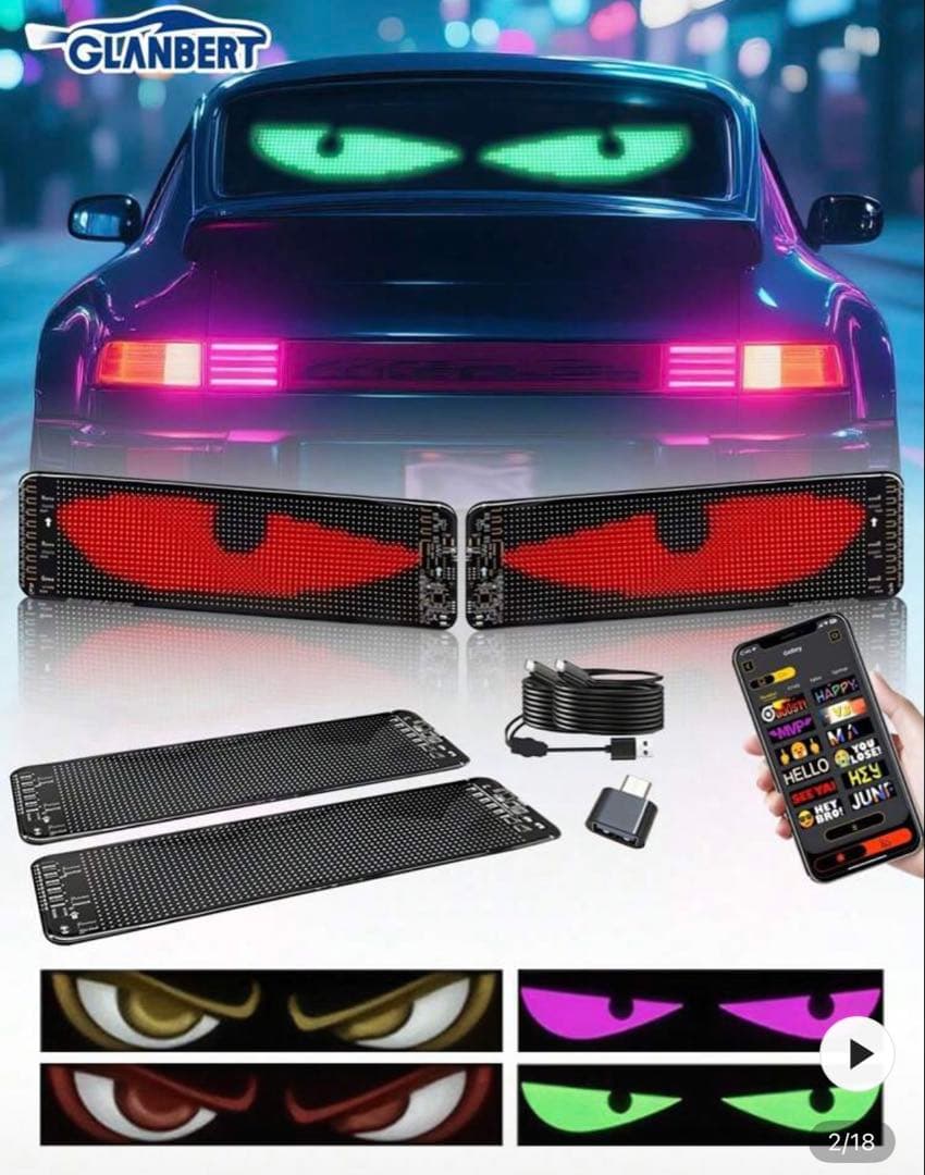 LED 大型デビルアイ 2個セット BRIGHTFACE_UK