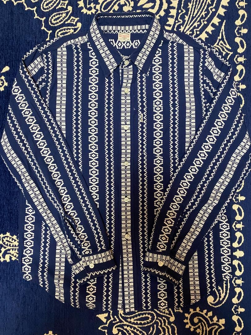 クーティー DOBBY STRIPE ジャガード ストライプ柄 シャツ M