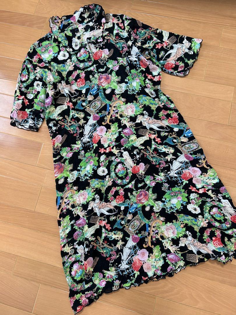 TUNIC 鴨居羊子 花柄 ルームウェア ナイトウェア 日本製 チュニック dsc_3380_2.jpg