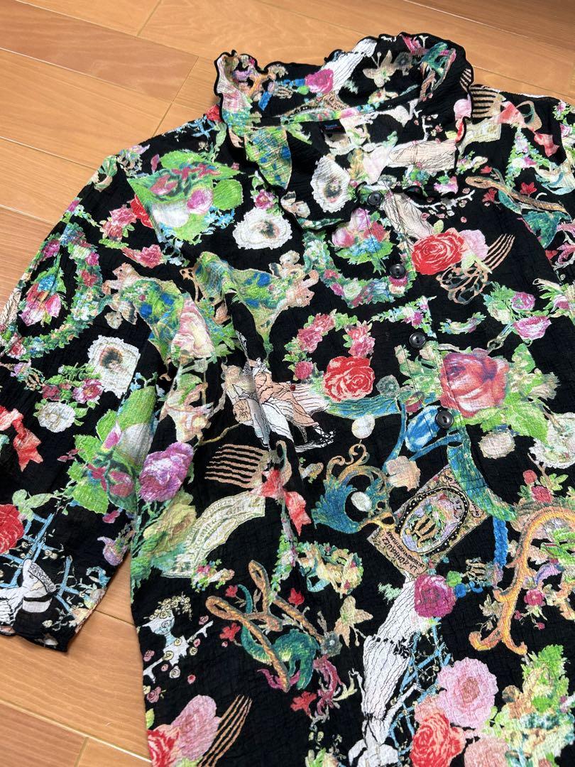 TUNIC 鴨居羊子 花柄 綿 ルームウェア ナイトウェア 日本製