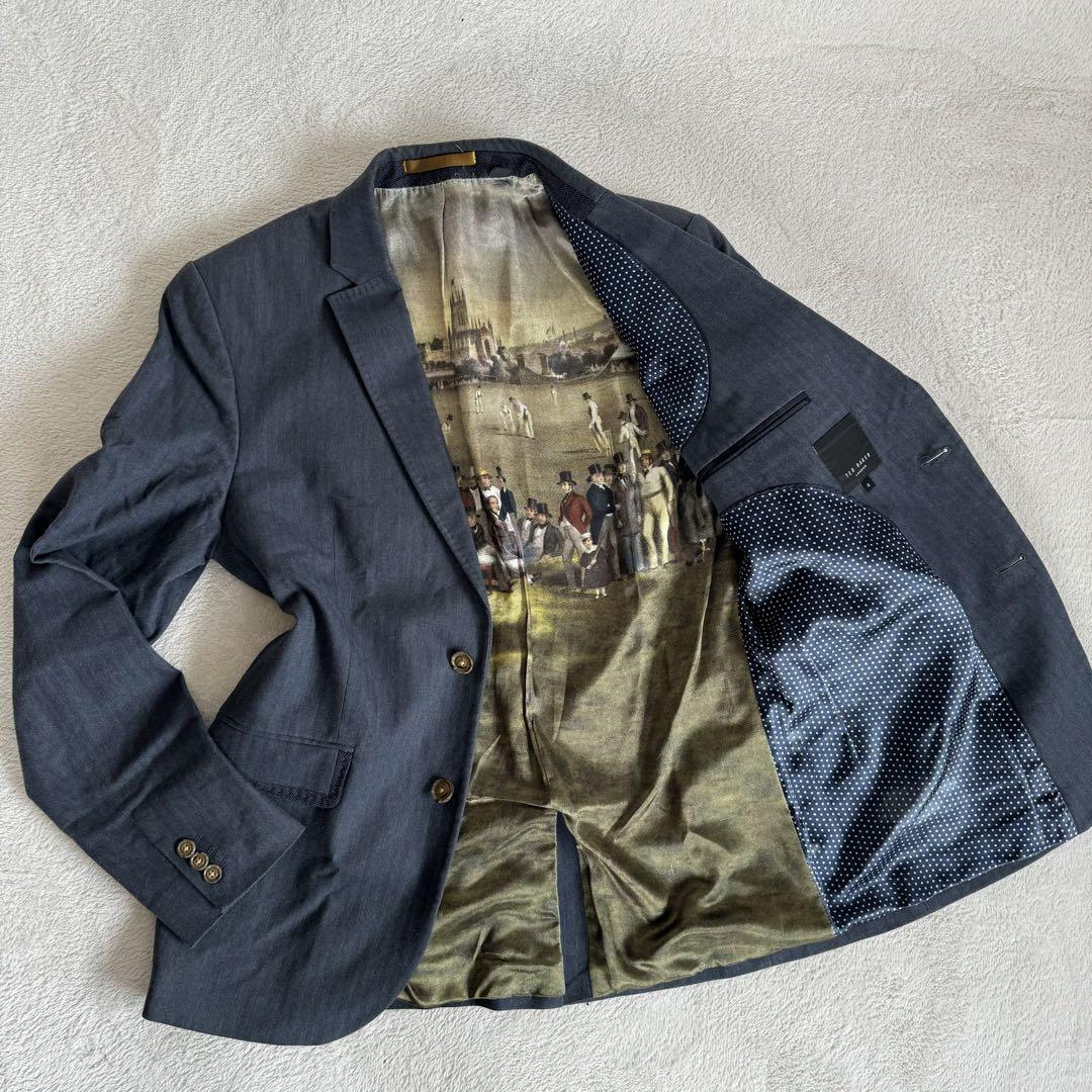 美品 テッドベーカー テーラードジャケット 内側総柄 TED BAKER