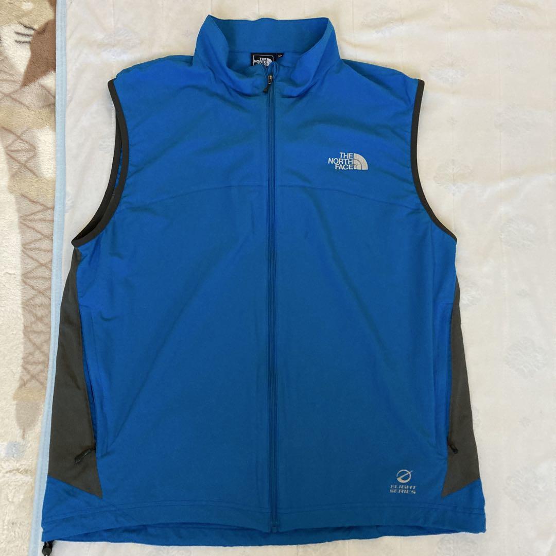 THE NORTH FACE フライトシリーズジップアップベスト XL 青