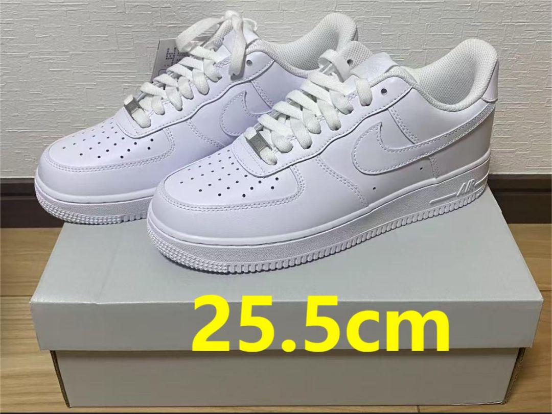 新品NIKE ナイキ エアフォース1 LOW '07 ホワイト 25.5cm - メルカリ