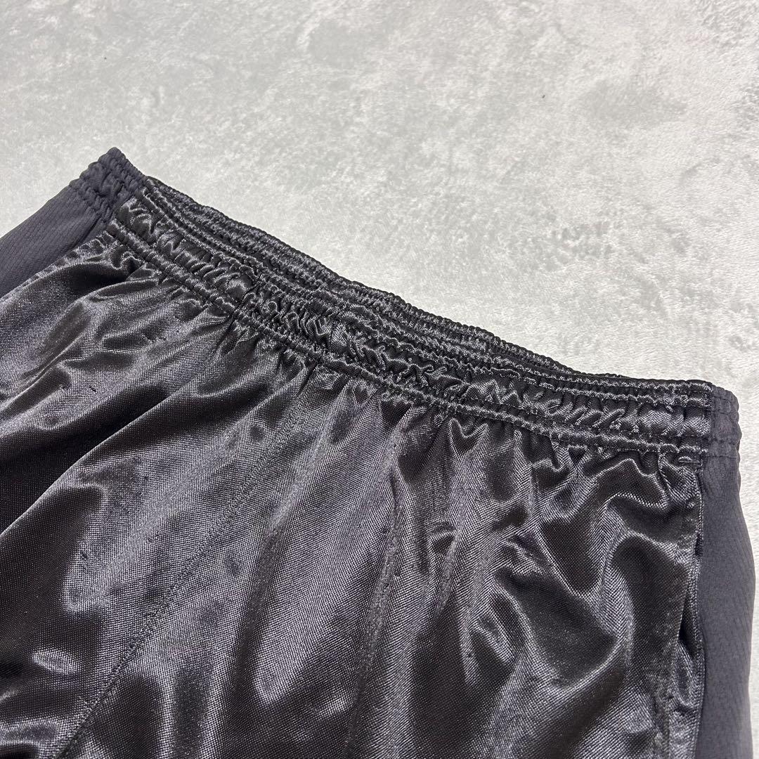 AND1 バスケットボールパンツ　バスパン　黒　光沢　刺繍ロゴ　y2k テック