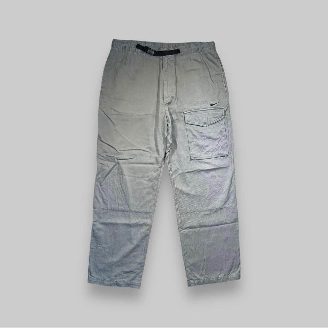 00s NIKE カーゴ ナイロン トラックパンツ ジャージ バギー 極太