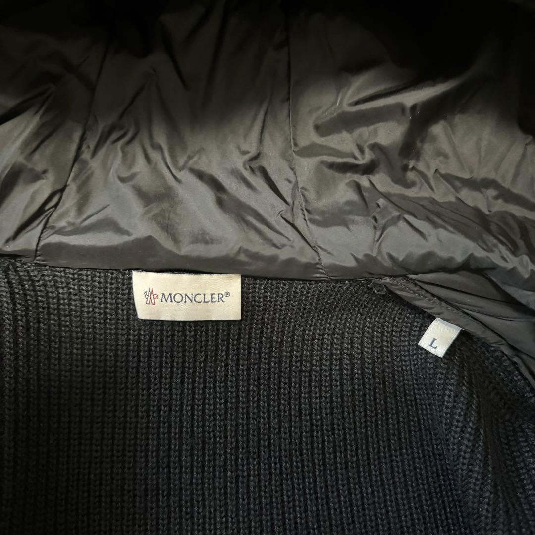 極美品 MONCLER \"CARDIGAN TRICOT\" ハイブリッド L