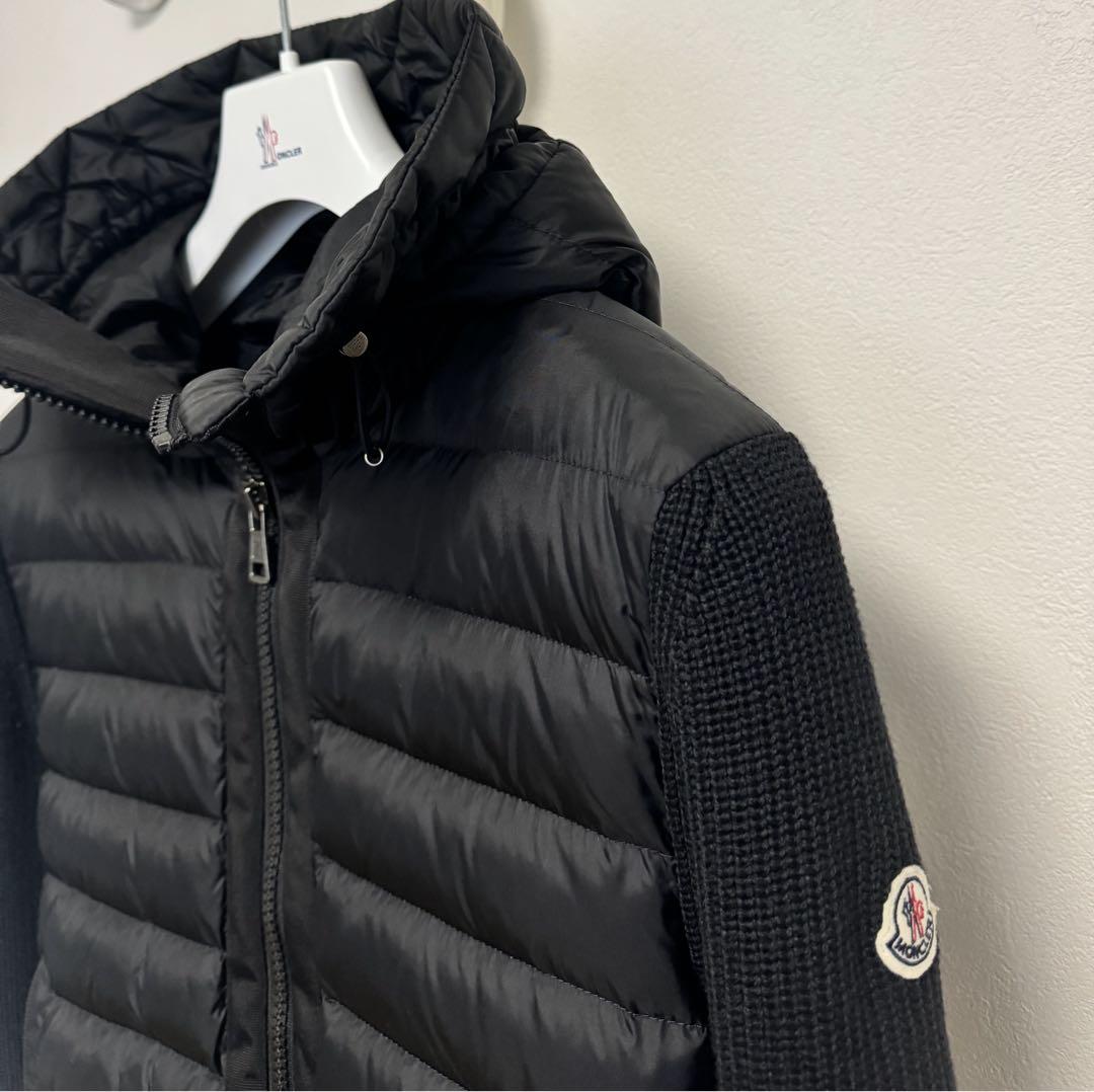 極美品 MONCLER \"CARDIGAN TRICOT\" ハイブリッド L