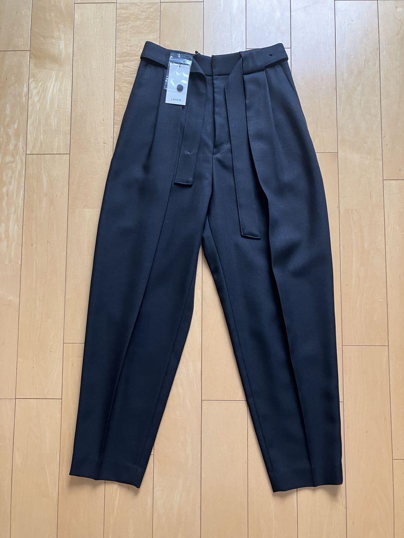 新品タグ付き　lohen ローヘン　バレルパンツ 黒　36