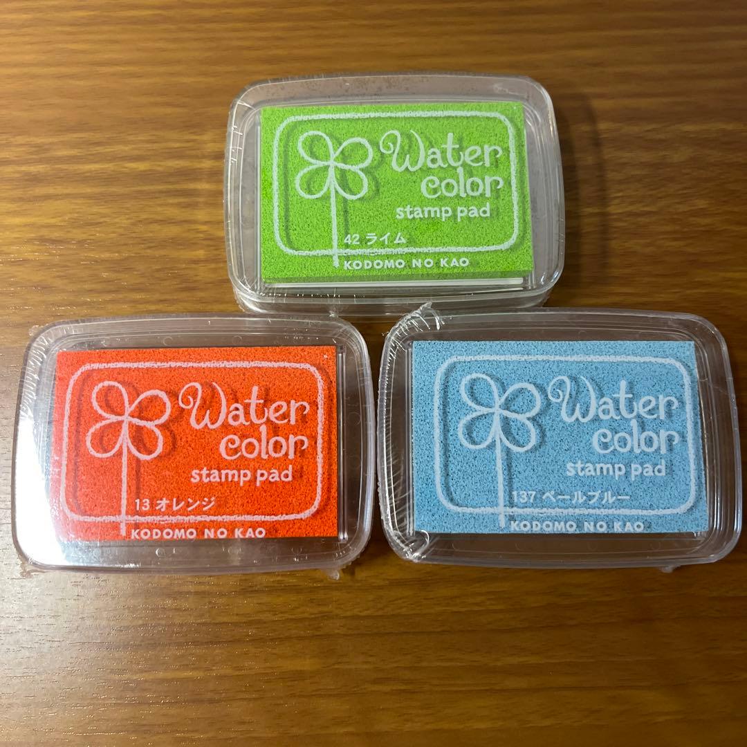 専用　KODOMO NO KAO スタンプパット３色