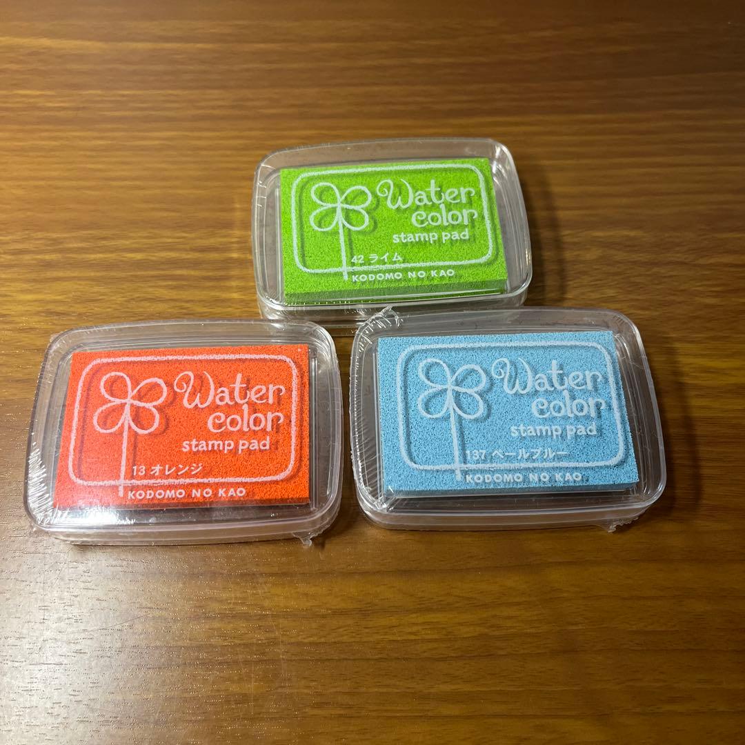 専用　KODOMO NO KAO スタンプパット３色