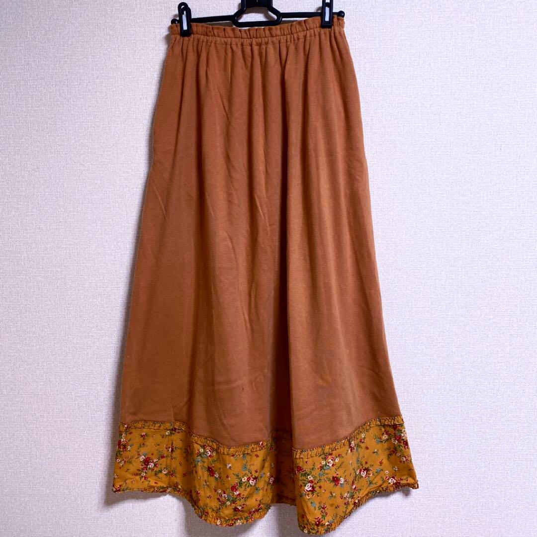 格安SALE ピンクハウス♡ロングスカート ヴィンテージ 1993年 ボトム オレンジ 花柄 E3mtk-m82699184208 豊富な特価