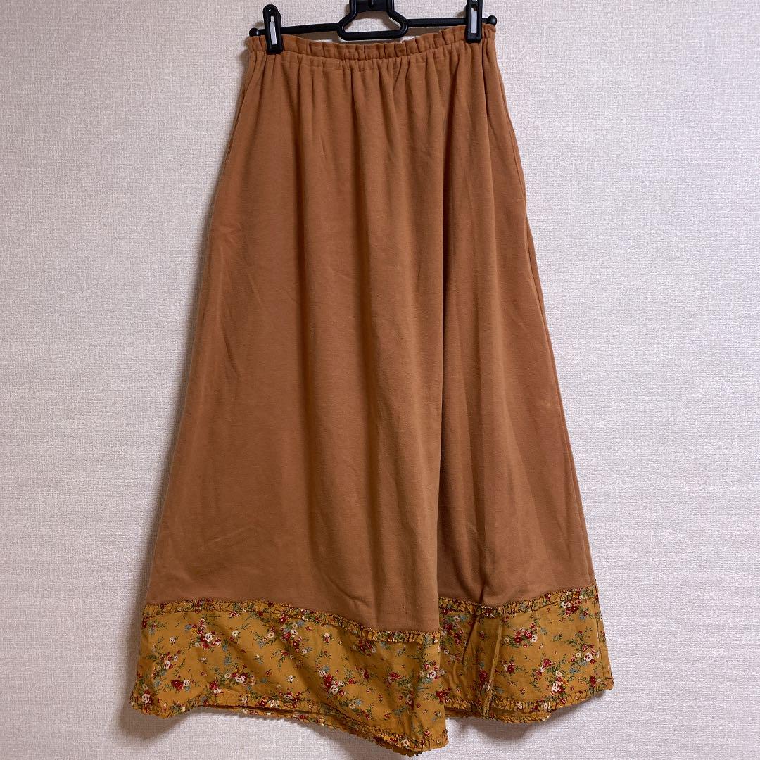 格安SALE ピンクハウス♡ロングスカート ヴィンテージ 1993年 ボトム オレンジ 花柄 E3mtk-m82699184208 豊富な特価