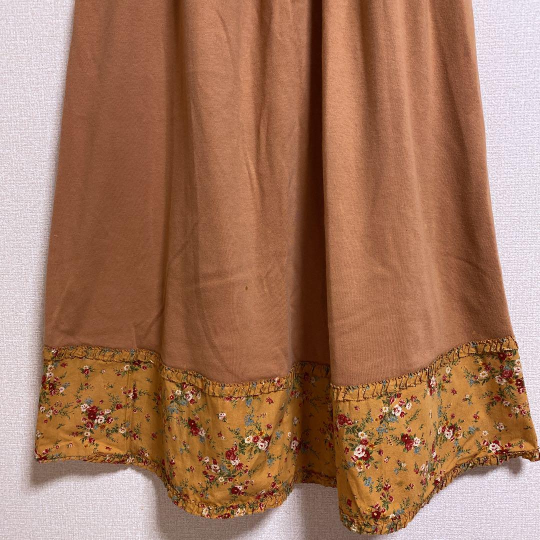 格安SALE ピンクハウス♡ロングスカート ヴィンテージ 1993年 ボトム オレンジ 花柄 E3mtk-m82699184208 豊富な特価