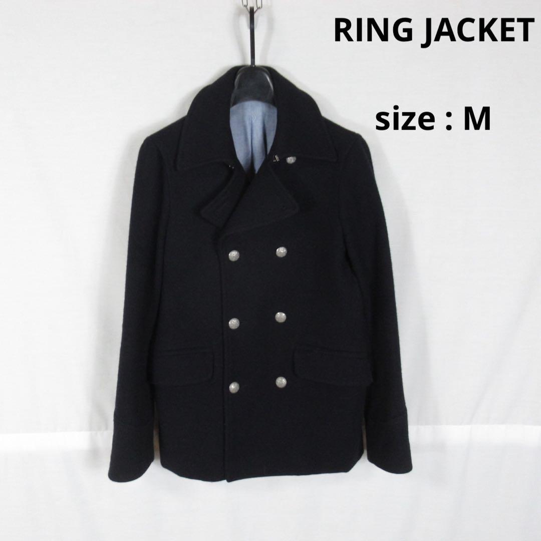RING JACKET ウール ピーコート アウター ダブル ジャケット 36