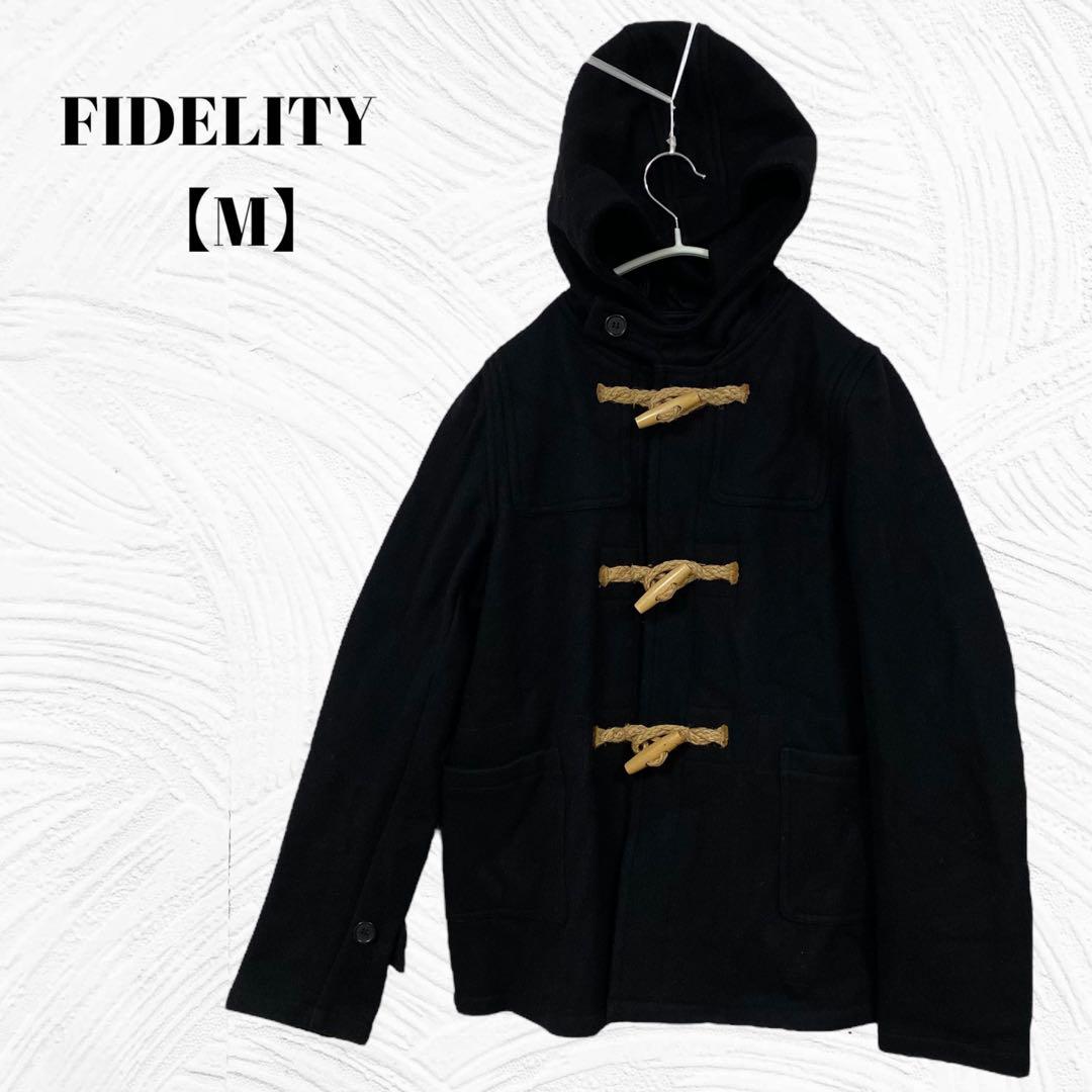 ✨USA製　FIDELITY フィデリティー【M】毛80% ダッフルコート　黒