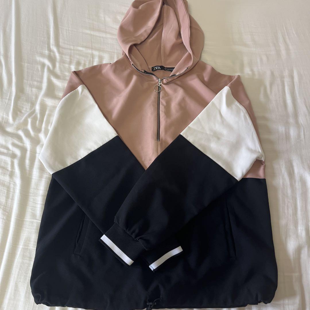 センスのいい お歳暮 ZARA 薄手パーカー ピンク - メルカリ トップス