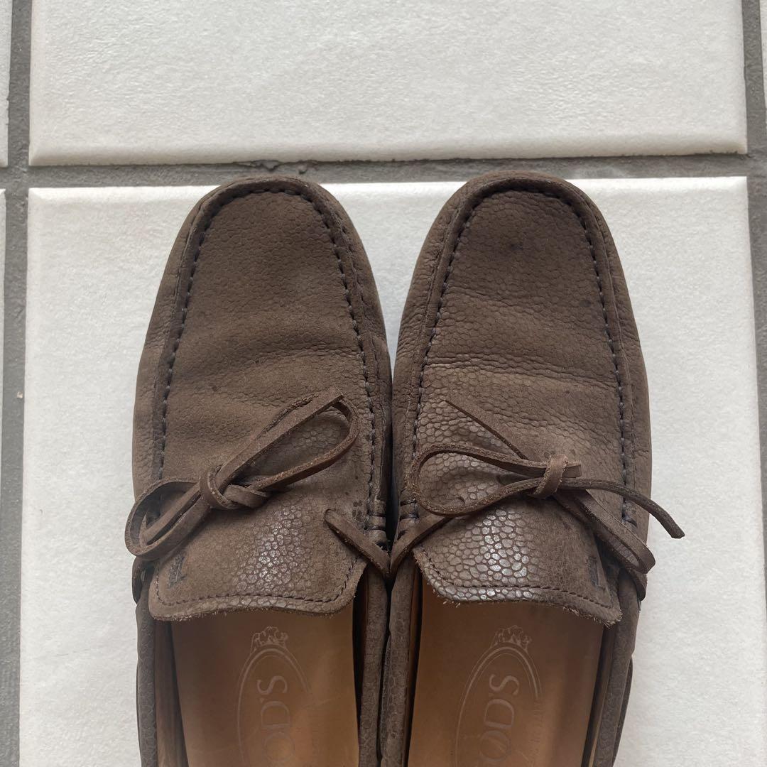 TOD'S ブラウン モカシン デッキシューズ スエード 古着 - メルカリ