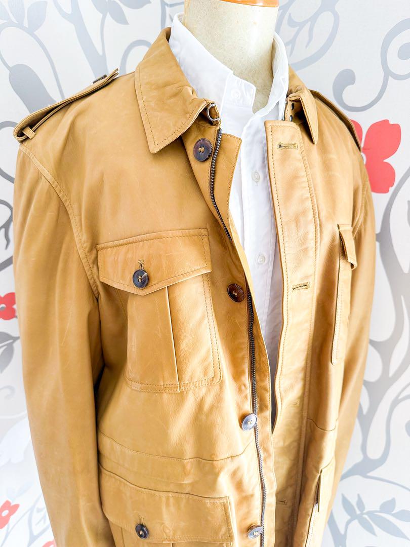 NEW グッチ ジャケット 本革【特典あり】イタリア 防寒 ダウン レザー 新品