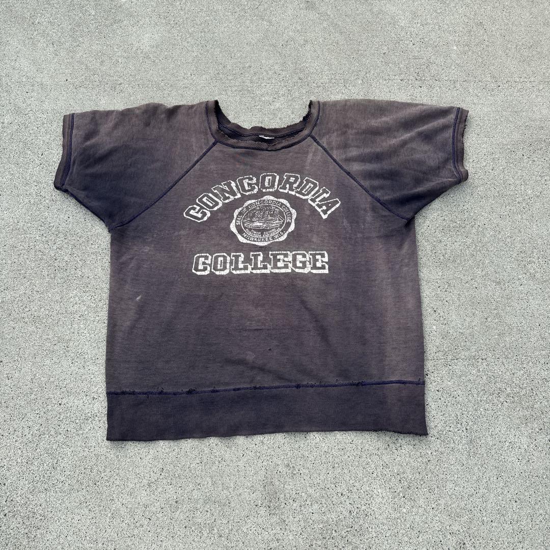 50-60sVINTAGEstephens ボロ カレッジヴィンテージスウェット VINTAGE - 50s 60sンテージ米国製オーバーサイズ 三段カレッジ