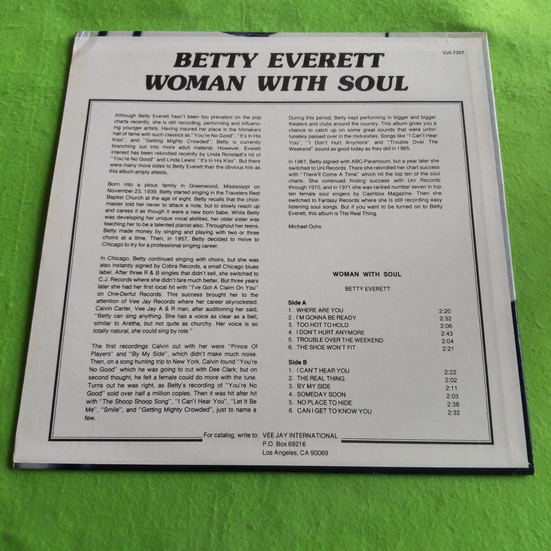 LPレコード【BETTY EVERETT 】1977年発売輸入盤USAオリジ盤