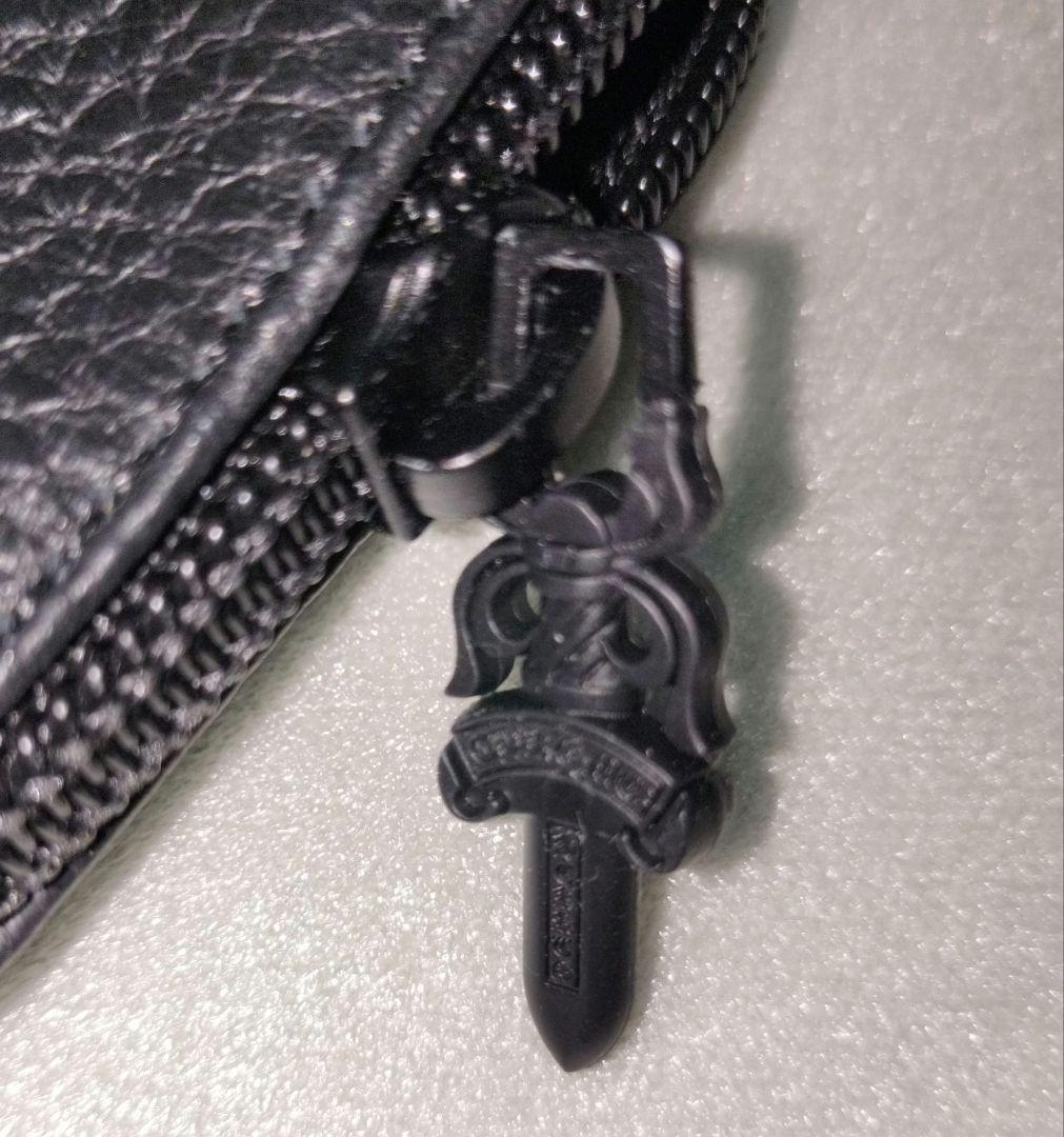 CHROME HEARTS クロムハーツ　メガネケース　レザー　黒