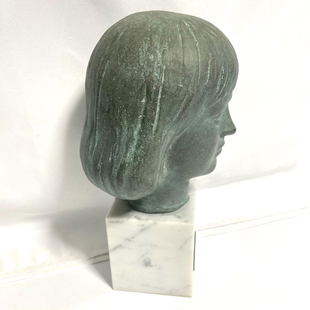 船越保武 少女 頭像 銅像 Y.FUNAKOSHI 彫刻家 船越保武 少女 頭像 銅像 Y.FUNAKOSHI ブロンズ像 - メルカリ