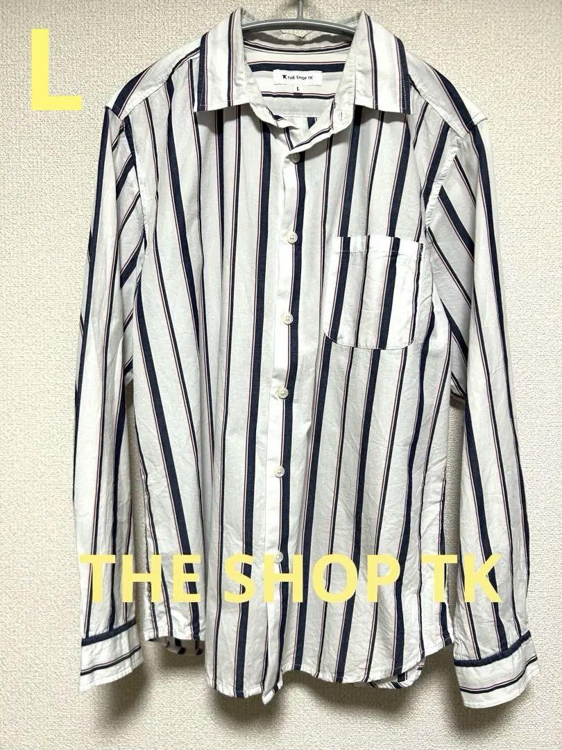 THE SHOP TK ストライプシャツ L - トップス