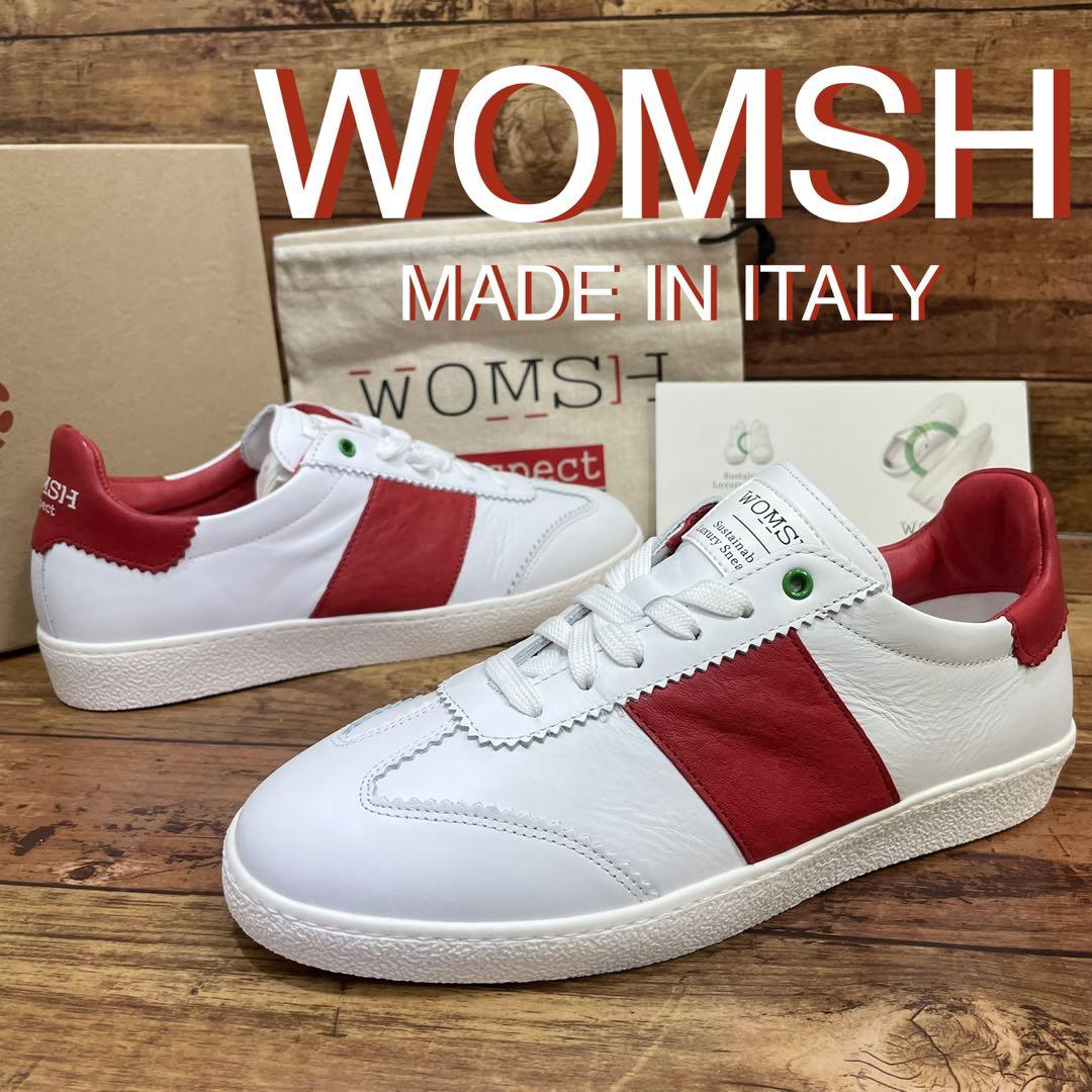 新品 正規品⭐️WOMSH⭐️43 日本未上陸 イタリア靴職人 オールレザー