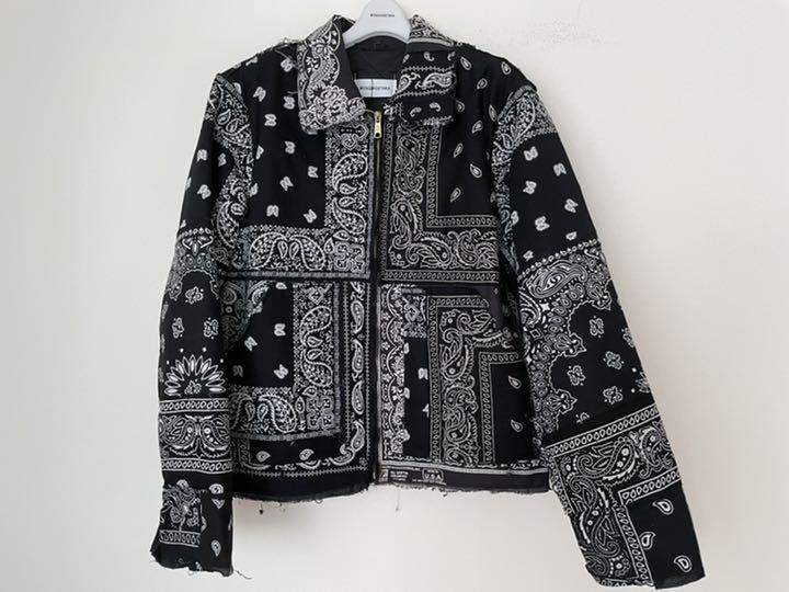 ミヤギヒデタカ MIYAGIHIDETAKA☆バンダナ Djacket/ブラック - メルカリ ミヤギヒデタカ MIYAGIHIDETAKA☆バンダナ Djacket/ブラック - メルカリ