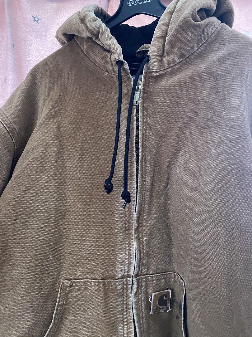 Carhartt アクティブジャケット 黄色 イエロー ベージュ USA製