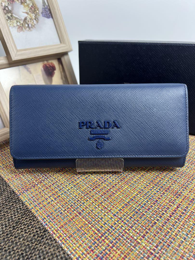 ✨極美品✨PRADA プラダ ビッグロゴ サフィアーノ長財布
