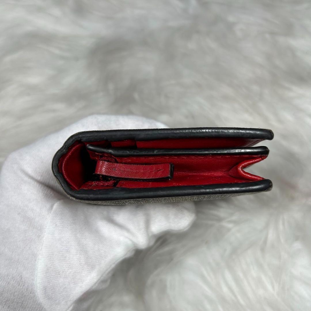希少【GUCCI】ミスティックキャット 二つ折り財布 GGスプリーム