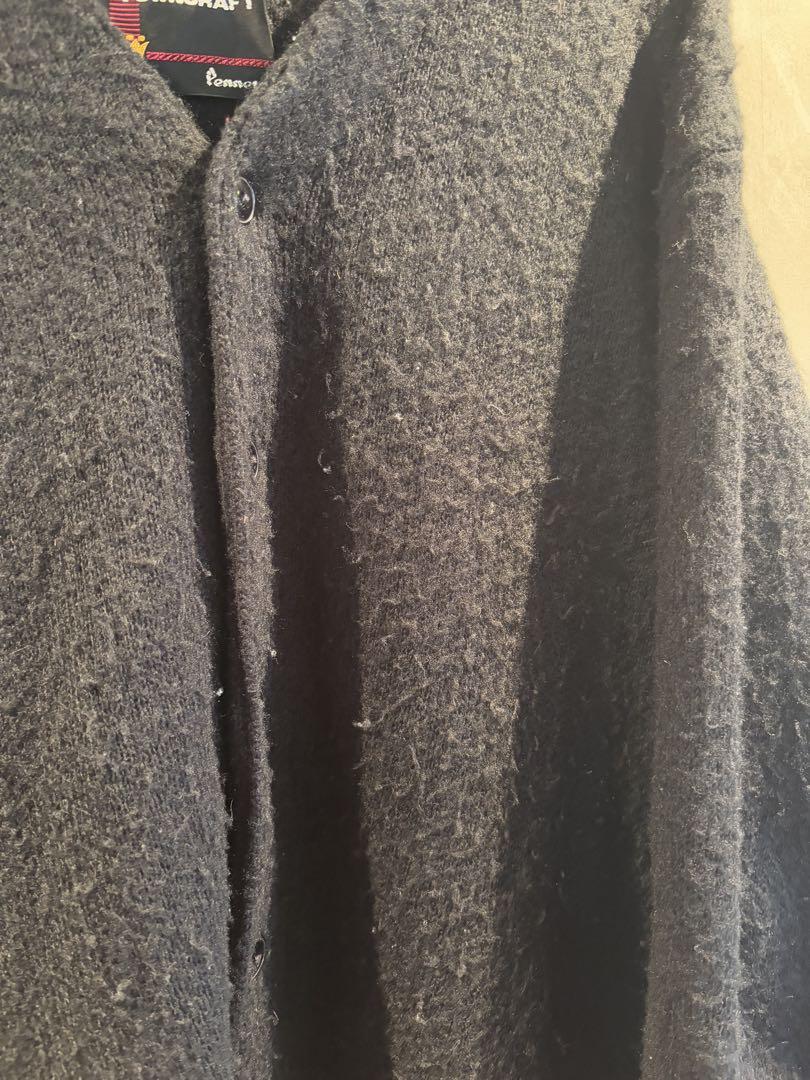 TOWN CRAFT SHAGGY CARDIGAN ブラック 40-42