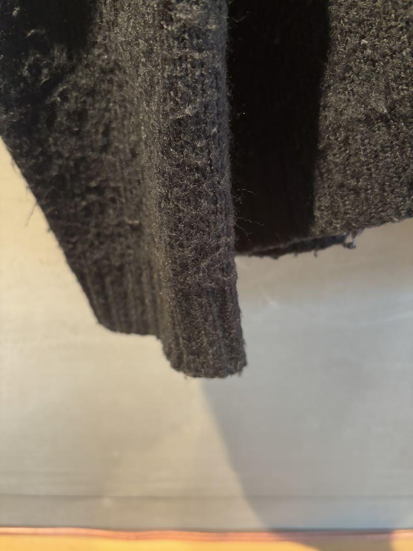 TOWN CRAFT SHAGGY CARDIGAN ブラック 40-42