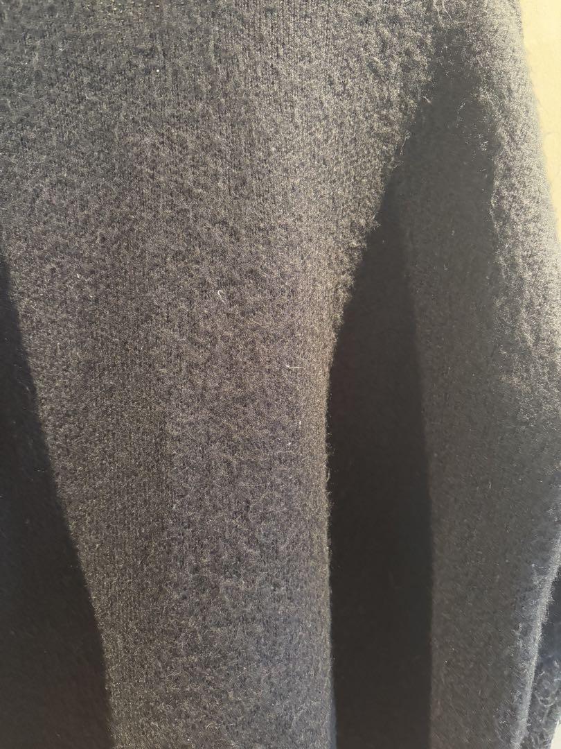 TOWN CRAFT SHAGGY CARDIGAN ブラック 40-42