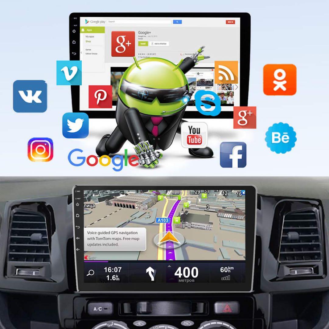 カーステレオダブルディンAndroid Bluetooth 10.1インチ