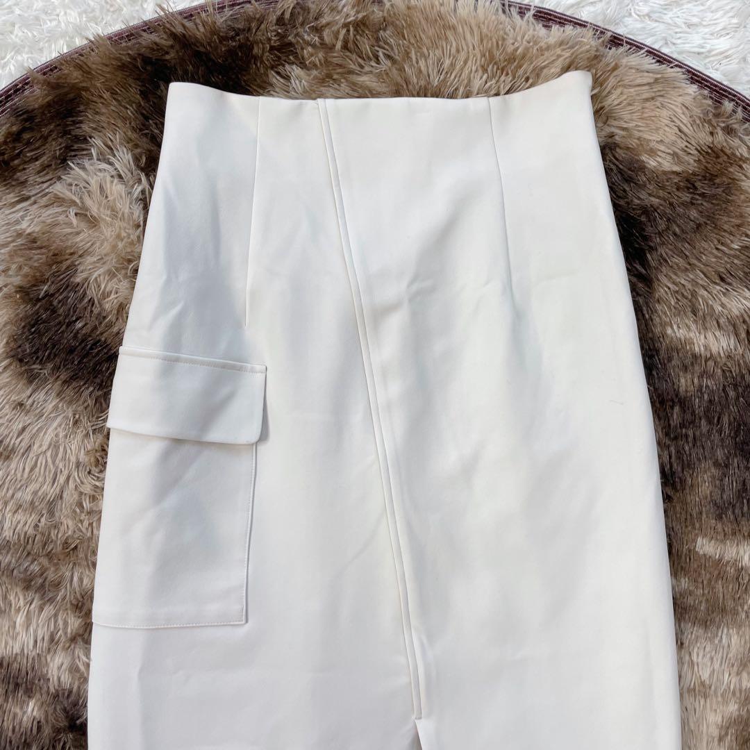 美品✨️アニュアンス　anuans 　ラップデサインタイトスカート　スリット