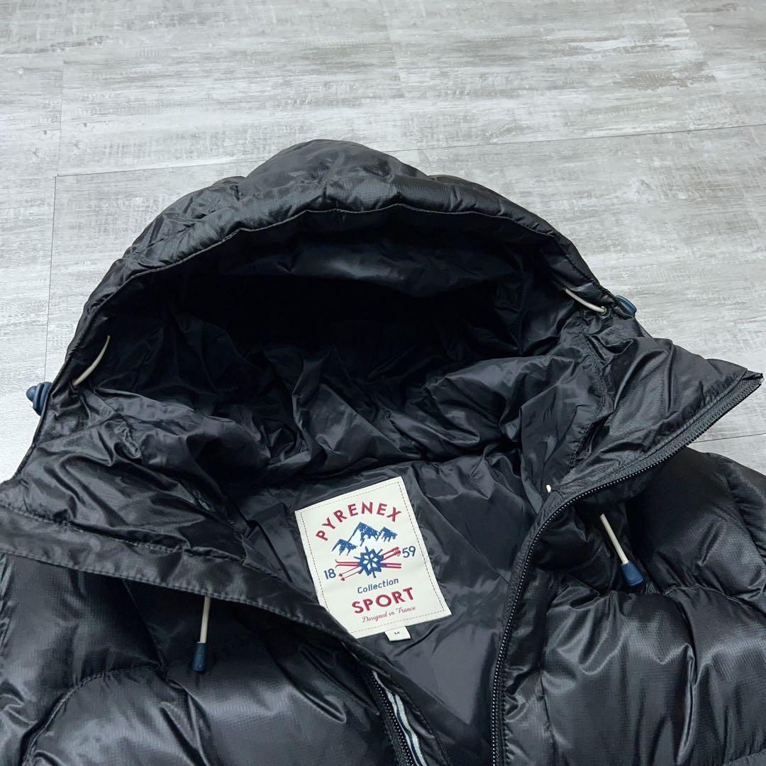 美品 PYRENEX ピレネックス メンズ ダウンジャケット 肉厚 ブラック M