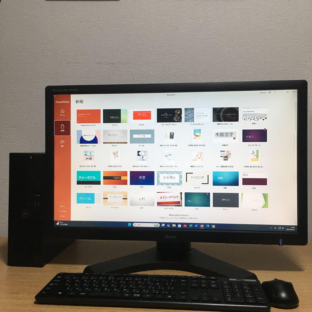 DELL Win11 強力デスクトップ 大画面27'モニター 取説 フルセット