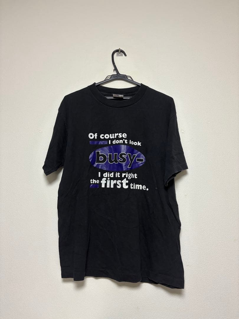 Tee Jays プリント Tシャツ Lサイズ 黒 80s.90s