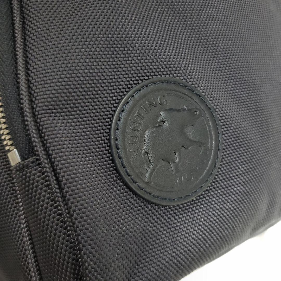極美品✨人気モデル ハンティングワールド 大容量バックパック レザーロゴ A4可